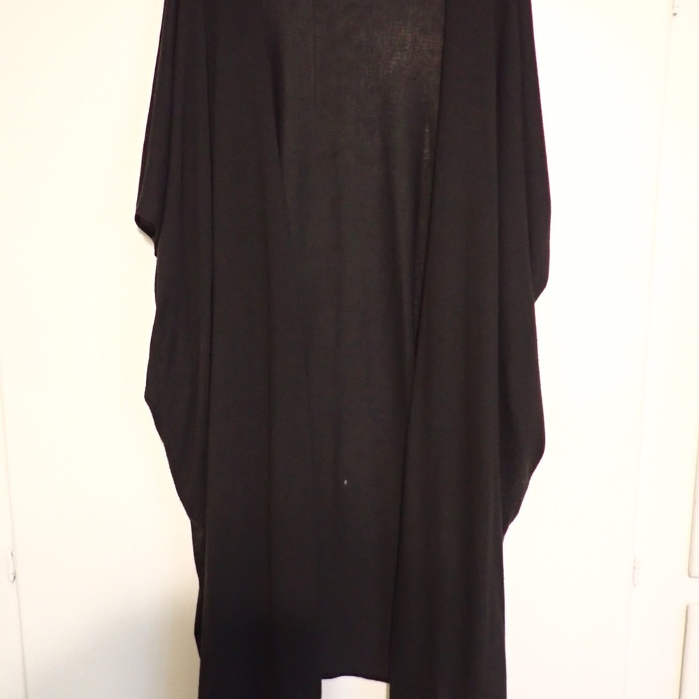 New York & Company Black Kimono / Maxi Cardigan